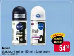 Teta Nivea deodorant roll on 50 ml nabídka