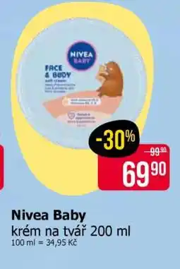 Teta Nivea Baby krém na tvář 200 ml nabídka