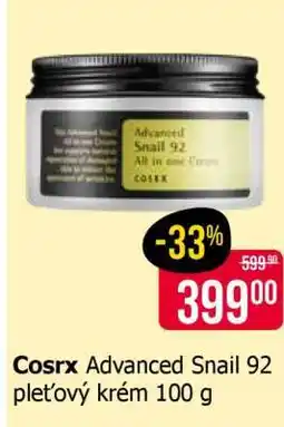 Teta Cosrx Advanced Snail 92 pleťový krém 100 g nabídka