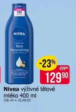 Teta Nivea výživné tělové mléko 400 ml nabídka