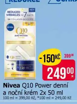 Teta Nivea Q10 Power denní a noční krém 2x 50 ml nabídka