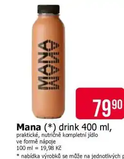 Teta MANA drink 400 ml nabídka