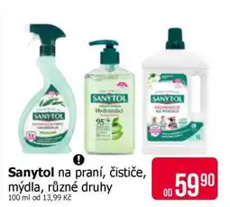 Teta Sanytol na praní, čističe, mýdla, různé druhy nabídka
