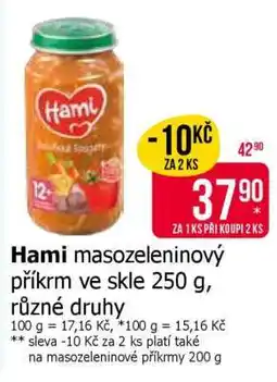 Teta Hami masozeleninový příkrm ve skle 250 g, různé druhy nabídka