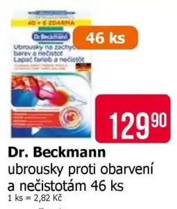 Teta Dr. Beckmann ubrousky proti obarvení a nečistotám 46 ks nabídka