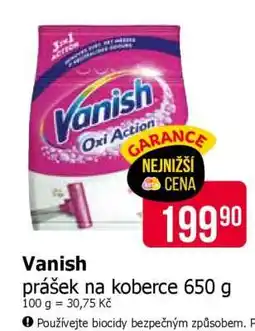 Teta Vanish prášek na koberce 650 g nabídka