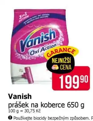 Teta Vanish prášek na koberce 650 g nabídka