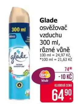 Teta Glade osvěžovač vzduchu 300 ml, různé vůně nabídka