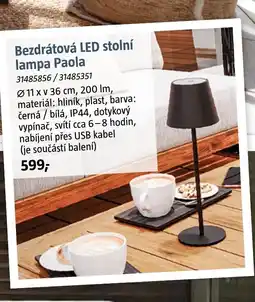 Bauhaus Bezdrátová LED Stolní lampa Paola nabídka