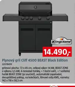 Bauhaus Plynový gril Cliff 4500 BEAST Black Edition nabídka