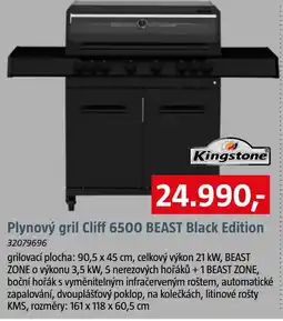 Bauhaus Plynový gril Cliff 6500 BEAST Black Edition nabídka