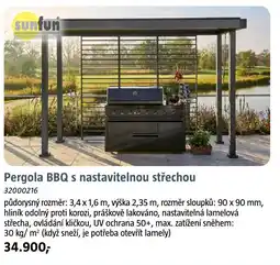 Bauhaus Pergola BBQ s nastavitelnou střechou nabídka