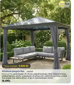 Bauhaus Hliníková pergola Reo nabídka
