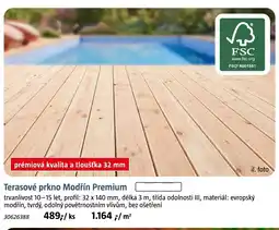 Bauhaus Terasové prkno Modřín Premium nabídka