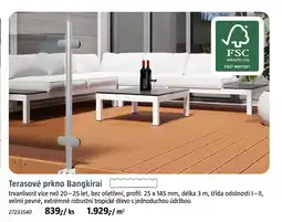 Bauhaus Terasové prkno Bangkirai nabídka