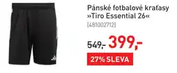 Intersport Pánské fotbalové kraťasy >>Tiro Essential 26<< nabídka