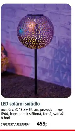 Bauhaus LED solární svítidlo nabídka