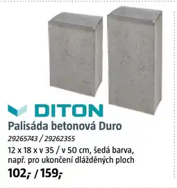 Bauhaus Palisáda betonová Duro nabídka