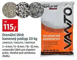 Bauhaus Drenážní štěrk kamenný podsyp nabídka