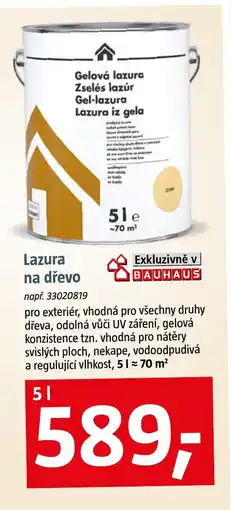 Bauhaus Lazura na dřevo nabídka