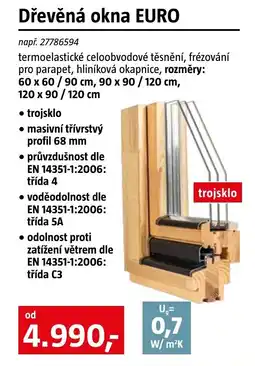 Bauhaus Dřevěná okna EURO nabídka