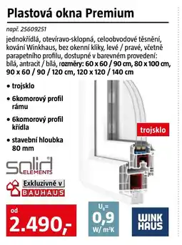 Bauhaus Plastová okna Premium nabídka