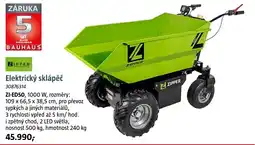 Bauhaus ZIPPER Elektrický sklápěč nabídka