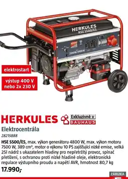 Bauhaus HERKULES Elektrocentrála nabídka