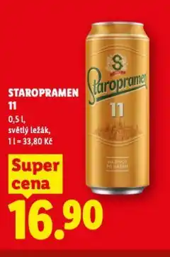 Lidl Pivo staropramen 11 nabídka