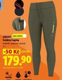 Lidl Funkční legíny nabídka