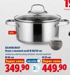 Lidl Hrnec z nerezové oceli 20 cm nabídka