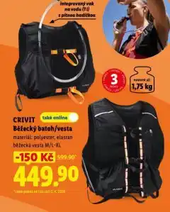 Lidl Běžecký batoh / vesta nabídka