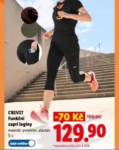 Lidl Funkční capri legíny nabídka