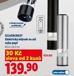 Lidl Elektrický mlýnek na sůl nebo pepř nabídka