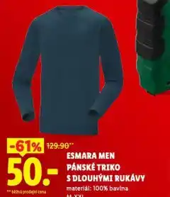 Lidl Pánské triko s dlouhými rukávy nabídka