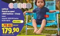 Lidl Lupilu overal na spaní s bio bavlnou nabídka