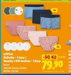 Lidl Lupilu boxerky nabídka