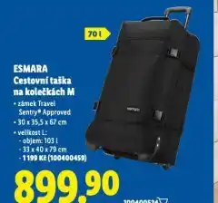 Lidl Cestovní taška na kolečkách m nabídka
