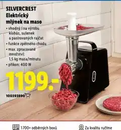 Lidl Elektrický mlýnek na maso nabídka