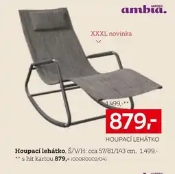 XXXLutz Houpací lehátko nabídka