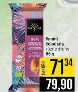 Jip Vanini čokoláda různé druhy nabídka
