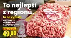 Lidl Vepřové mleté maso nabídka