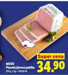 Lidl Písecká játrová paštika nabídka