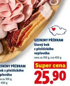 Lidl Uzený bok z přeštického vepřového nabídka