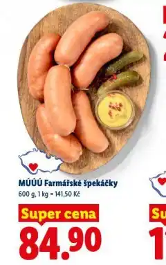 Lidl Farmářské špekáčky nabídka