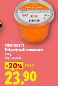 Lidl Mrkvový salát s ananasem nabídka
