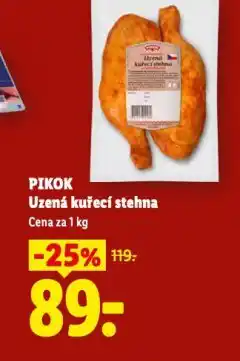 Lidl Uzená kuřecí stehna nabídka