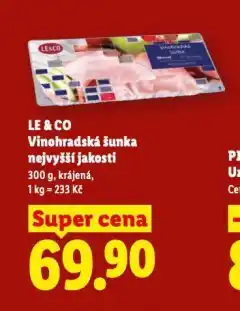 Lidl Vinohradská šunka nabídka