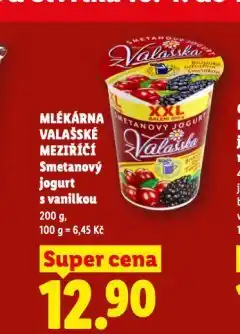 Lidl Smetanový jogurt z valašska nabídka