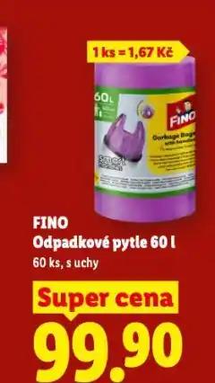 Lidl Fino odpadkové pytle nabídka